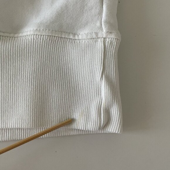 Maison Kitsune FOX HEAD PATCH CLASSIC SWEATSHIRT Men’s Size: XS White Flawed - Picture 11 of 12